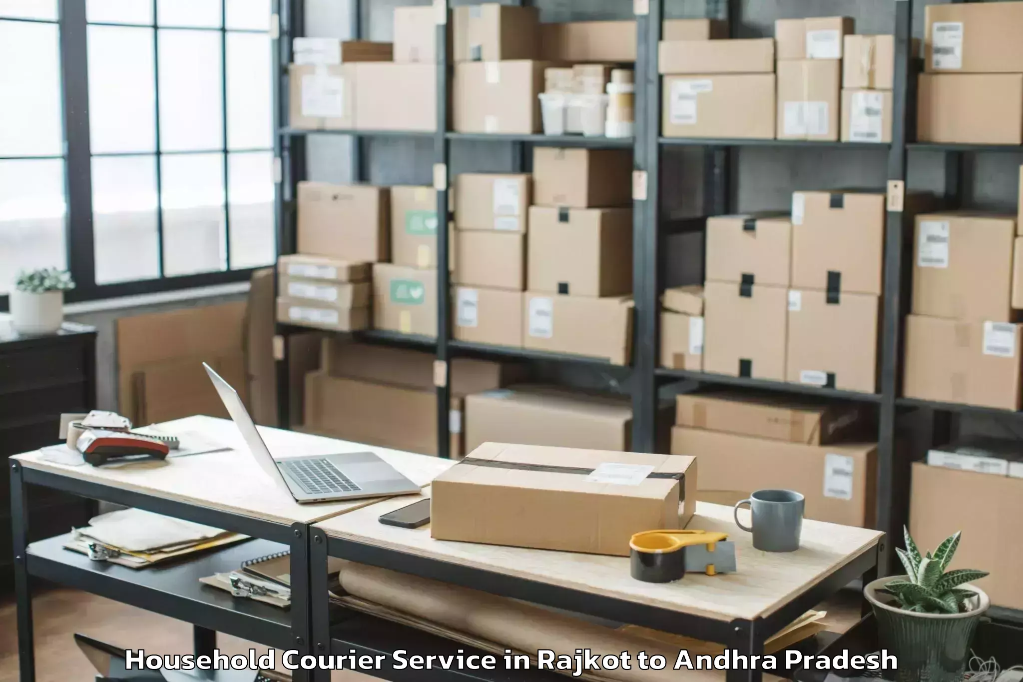 Quality Rajkot to Amadalavalasa Household Courier